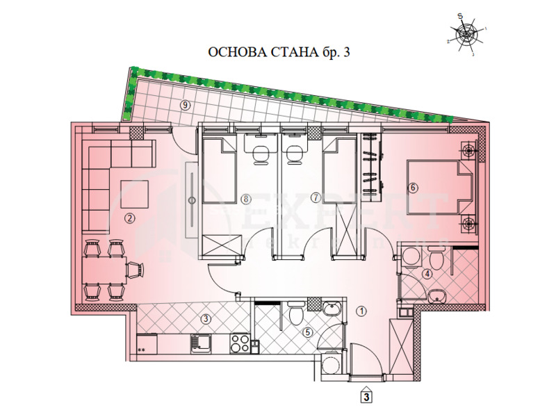 Novogradnja na Crvenom pevcu, 3.5, 73 m2, povrat PDV-a