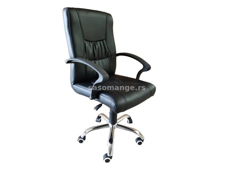 Office Elegante - Radna fotelja - Viborg (eko koža crna)