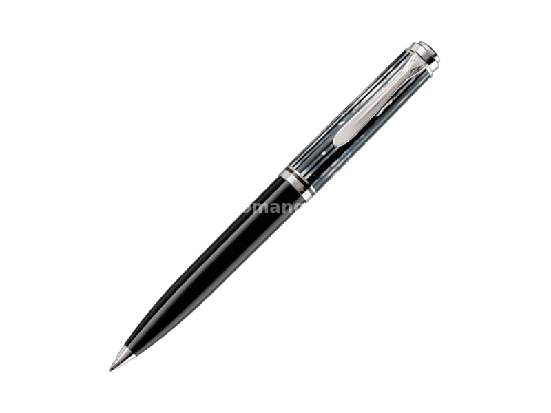 Olovka hemijska Souveran K605+kožna bela futrola+poklon kutija G30 Pelikan 819336 kornjača-crna