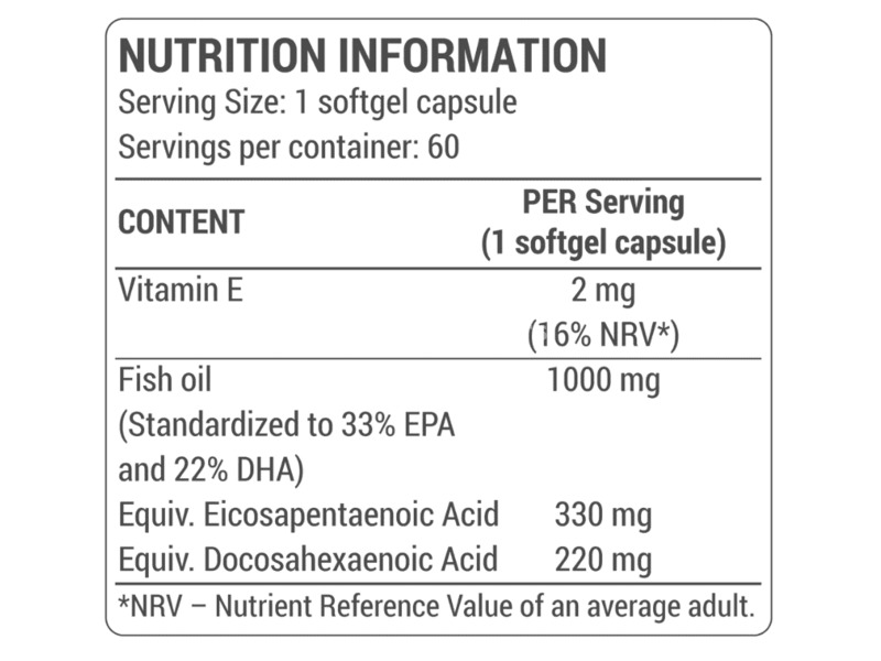 DY Nutrition DY Omega 3 - 60 gel kapsula