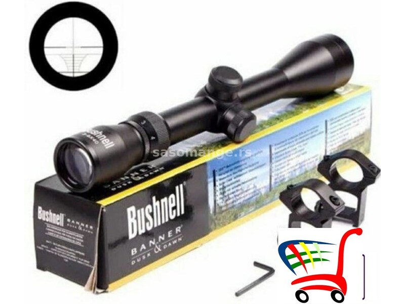 Optički nišan sa držačima - Bushnell optika 3-9x40EG - Optički nišan sa držačima - Bushnell optik...