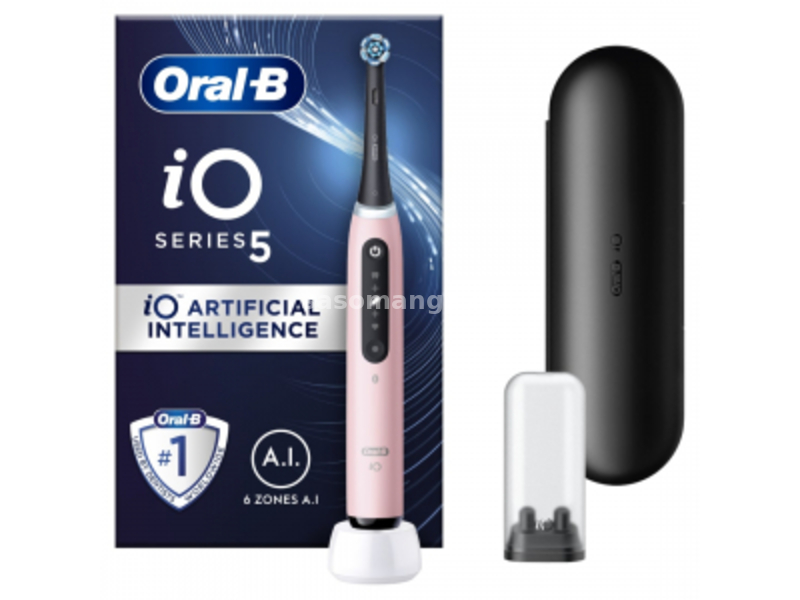 Oral-B iO Series 5 pink električna četkica za zube