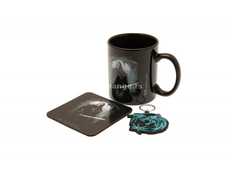 The Witcher (The Hunter) Mug Coaster and Keychain