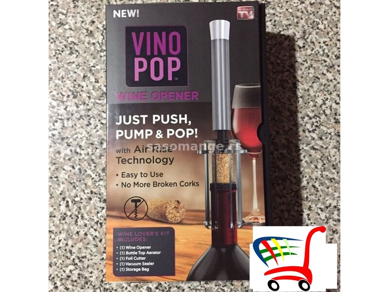 Otvarac za vino- Vino Pop, veoma prakticno - Otvarac za vino- Vino Pop, veoma prakticno