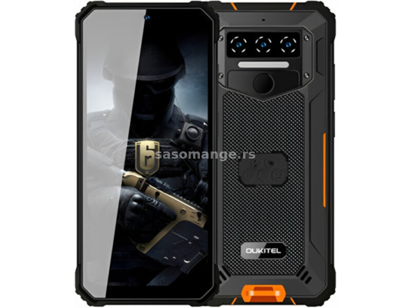 Oukitel WP23 black/ orange rugged 4GB/64GB/ 10600mAh/Android13 mobilni telefon ( WP23 black/ oran...