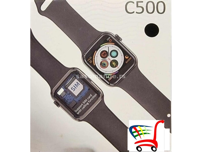 Pametan sat fitnes smartwatch - sim / blutut / C500 - Pametan sat fitnes smartwatch - sim / blutu...