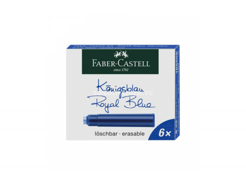 Patrone Faber Castell 1/6 plava 185506