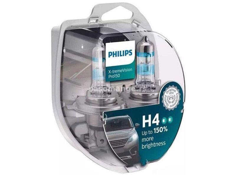 Sijalica H4 PHILIPS +150% X-treme vision Pro150