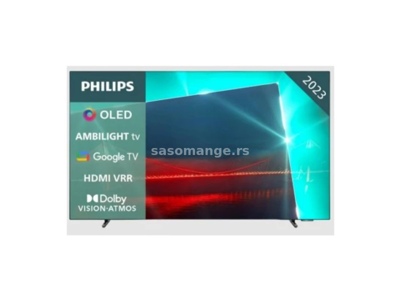 PHILIPS OLED TV 55OLED718/12, 4K, 120hz, ANDROID, AMBILIGHT, CRNI