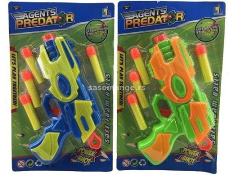 Plastični pištolj za igru sa mecima ( 625416 T )