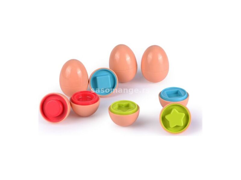 INFUNBEBE Igračka za bebe 6 Shape Sorter Eggs