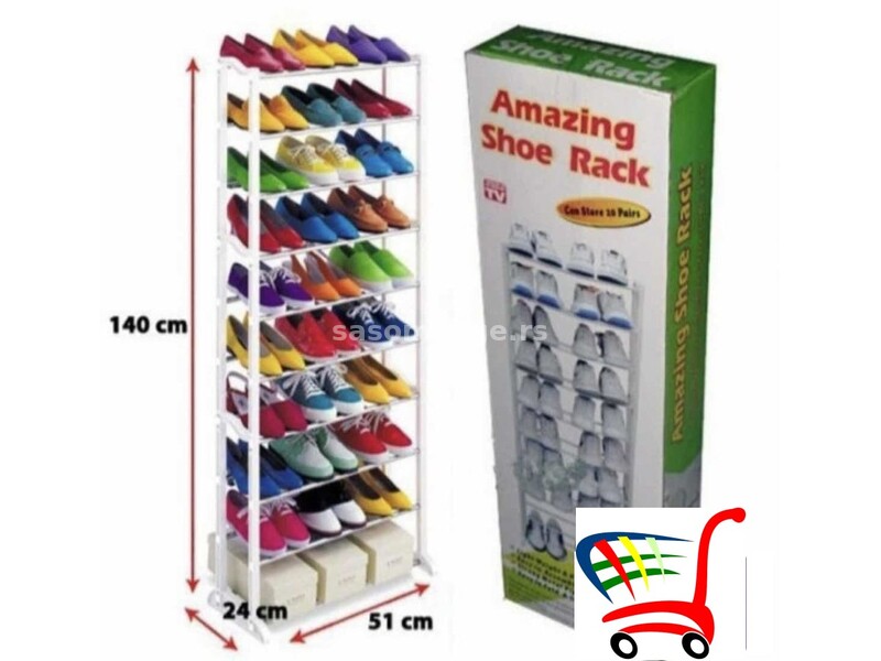 polica za obuću cipelarnik - 30 pari - amazing shoe rack - polica za obuću cipelarnik - 30 pari -...