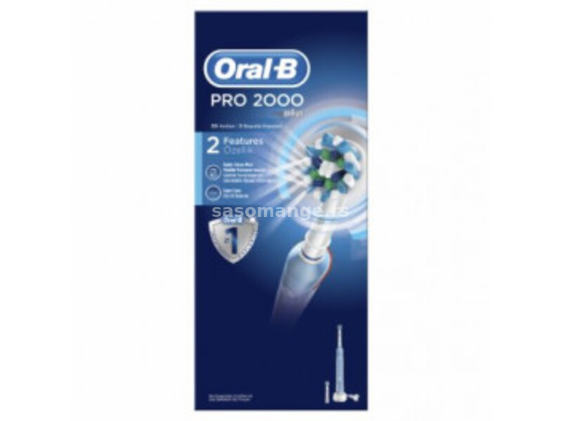 ORAL-B POWER TOOTHBRUSH PRO 2000 CROSS ACTION BOX 500283