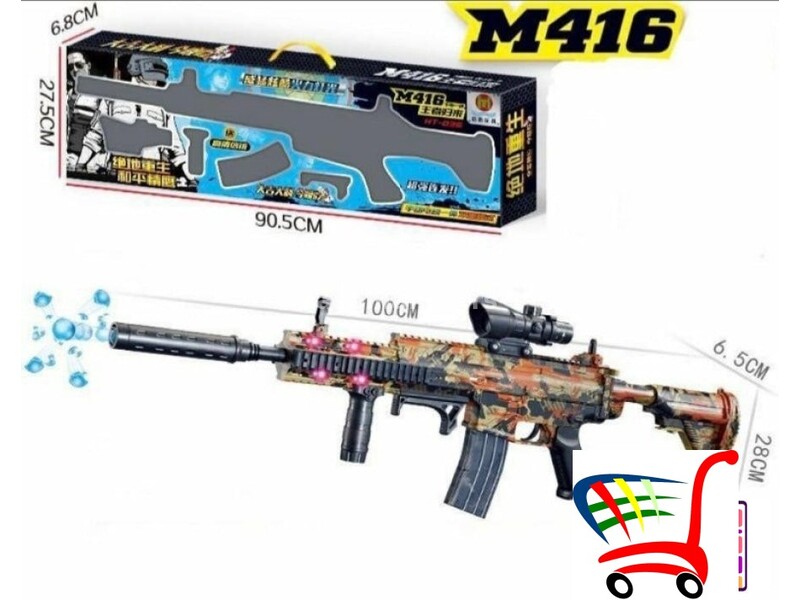 Puška na gel kuglice M416- - Puška na gel kuglice M416-