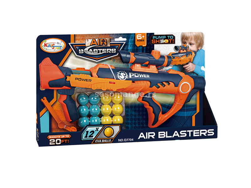 Puška sa lopticama Airblasters power narandžasta 35843
