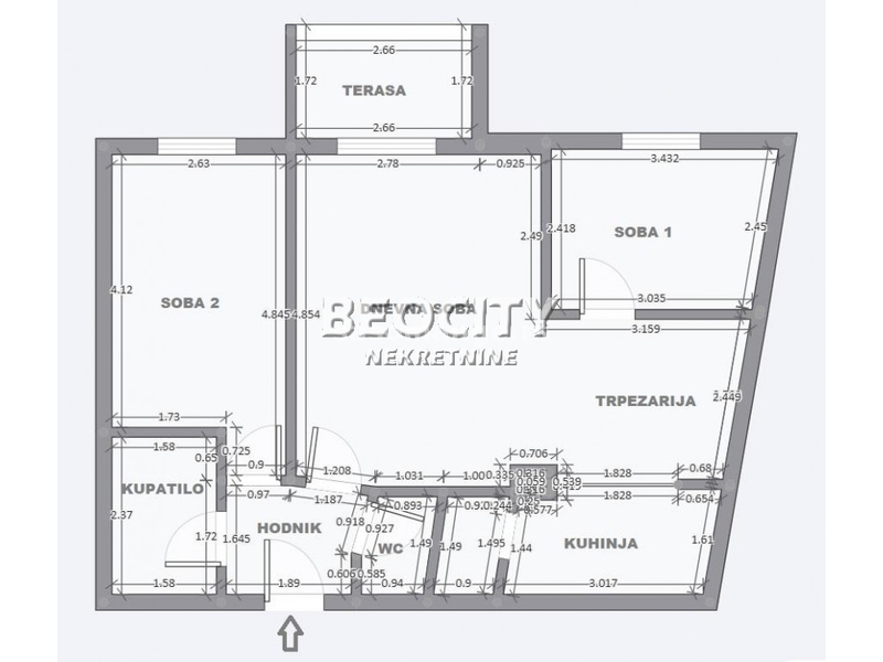 Novi Sad, Petrovaradin, Preradovićeva, 3.0, 63m2