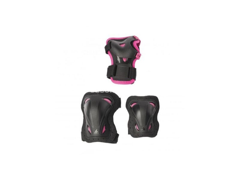 ROLLERBLADE Štitnici skate gear deciji 3/1 black-pink velicina xxxs