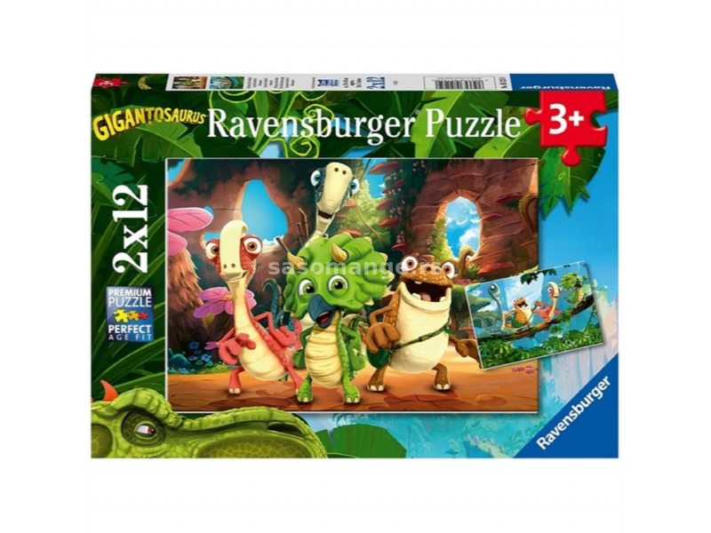 Ravensburger puzzle (slagalice) - Družina malih dinosaurusa
