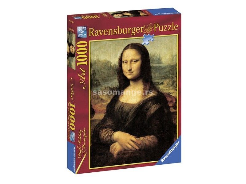 Ravensburger puzzle - Da Vinci Mona Liza - 1000 delova
