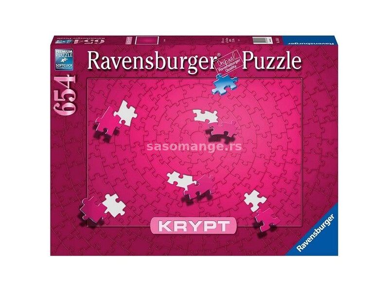 Ravensburger puzzle - KRYP pink - 654 delova