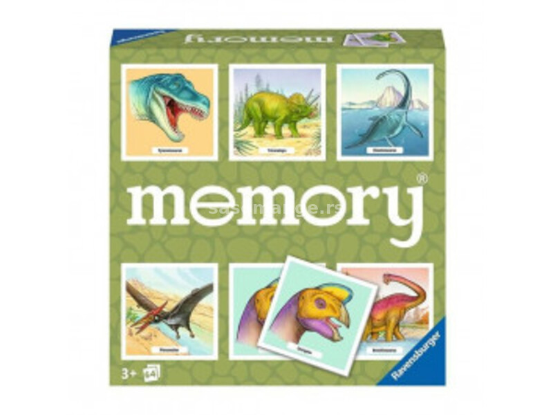 RAVENSBURGER Društvene igre Memorija Dinosaurusi RA20924