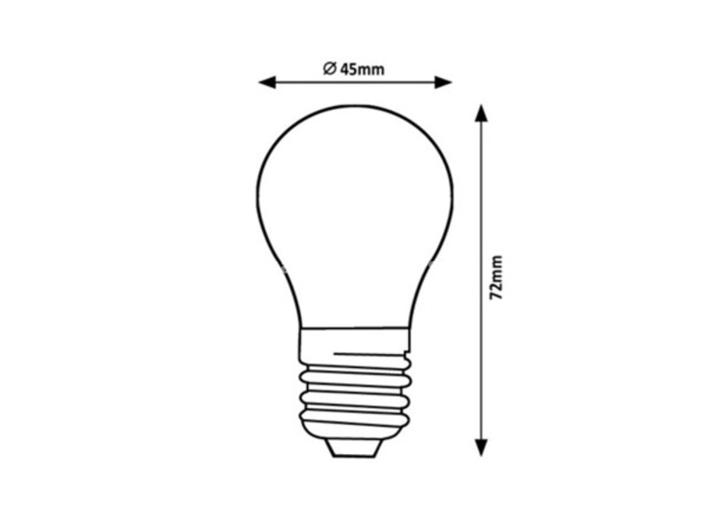 RABALUX SIJALICA FILAMENT E27 G45 470LM 2700K