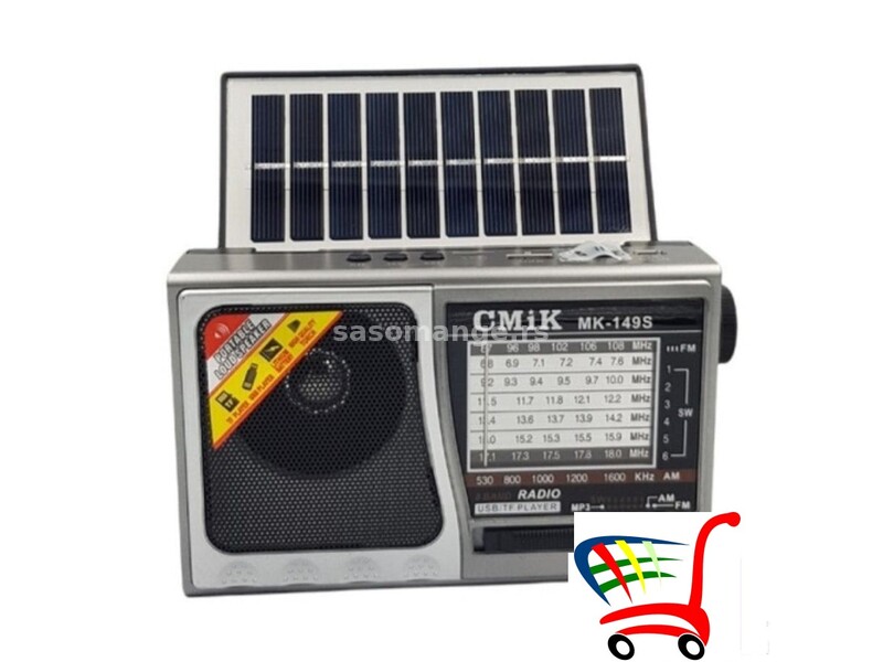 Radio FM tranzistor solarno punjenje + Bluetooth MK-149S - Radio FM tranzistor solarno punjenje +...