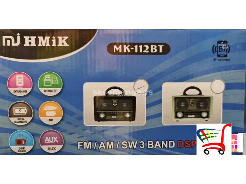 Radio tranzistor / USB / FM / TF / AUX - Radio tranzistor / USB / FM / TF / AUX