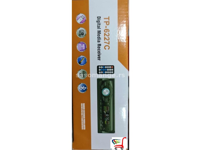 Radio za auto BT-USB-MP3 dalinski TP-6227C - Radio za auto BT-USB-MP3 dalinski TP-6227C