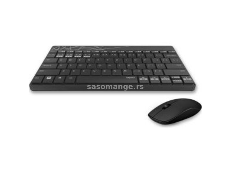 Rapoo 8000M bežični komplet tastatura+optički miš crni