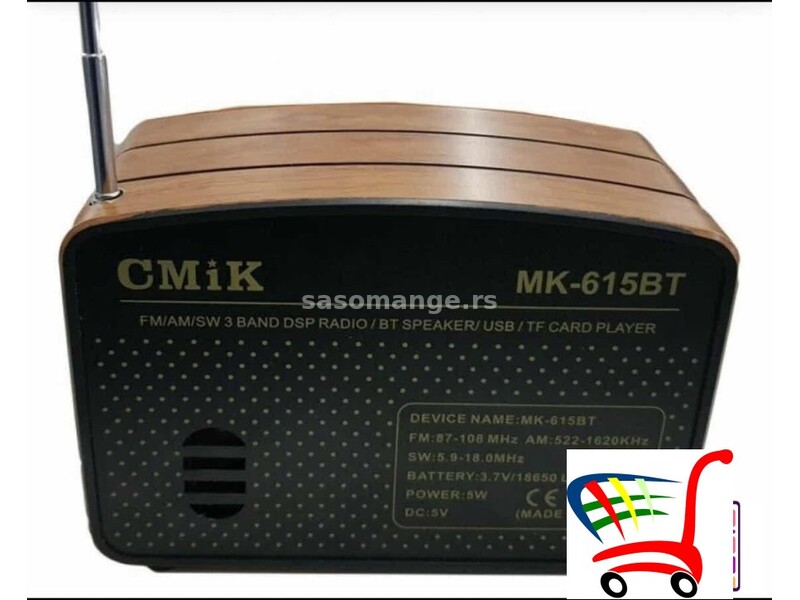retro radio bežični CMIK MK - 615 - BT - retro radio bežični CMIK MK - 615 - BT