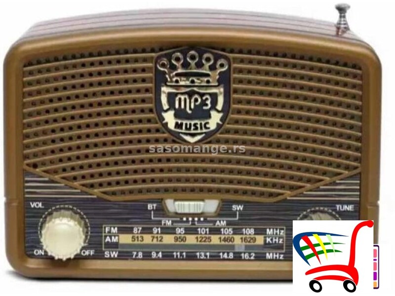 Retro radio MK - 619BT - Tranzistor na baterije i struju - Retro radio MK - 619BT - Tranzistor na...