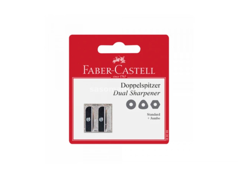 Rezač metalni Faber Castell dupli blister 263314