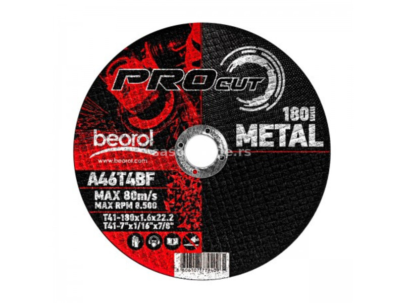 Rezna ploča za metal fi180x1.6mm PROcut ( RPM180X1.6 )