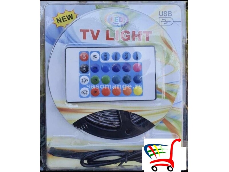 RGB led traka 5m USB TV dioda - RGB led traka 5m USB TV dioda