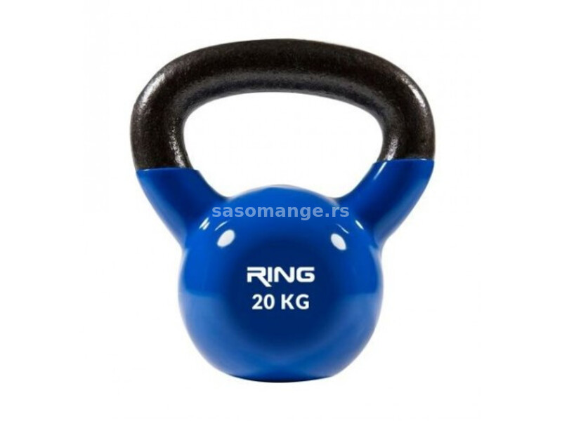 Ring kettlebell 20kg metal vinyl RX DB2174-20 blue