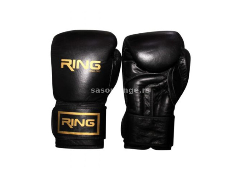 Ring rukavice za boks 10 OZ kozne - RS 3311-10 black