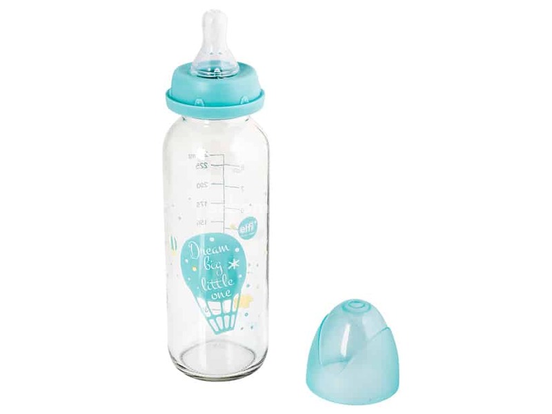 ELFI Staklena flašica SWEET BABY, 240 ml - Plava