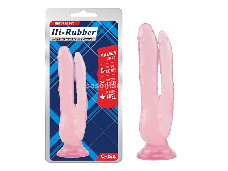 Roze dildo za duplu penetraciju