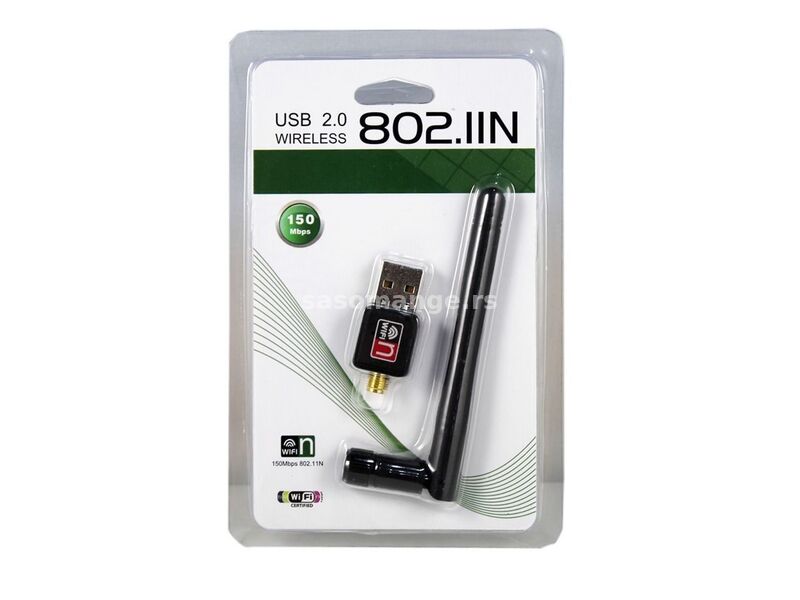WiFi USB adapter - antena - 150mb/s