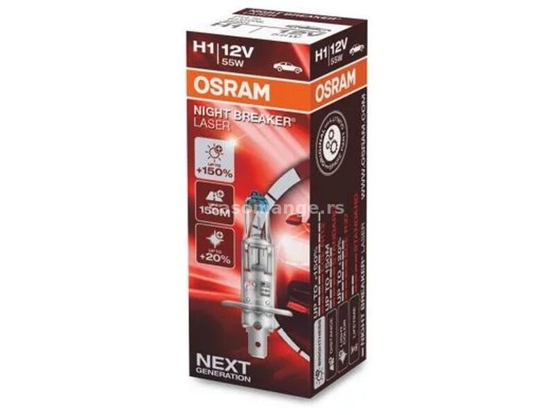 Sijalica H1 +150% OSRAM Night Breaker Laser