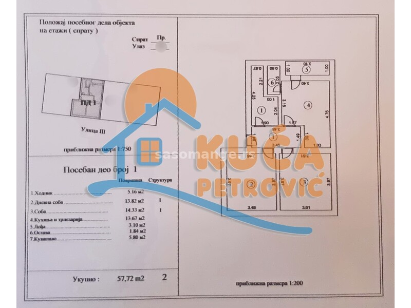 2.0 stan, naselje Milka Protić, 58m2