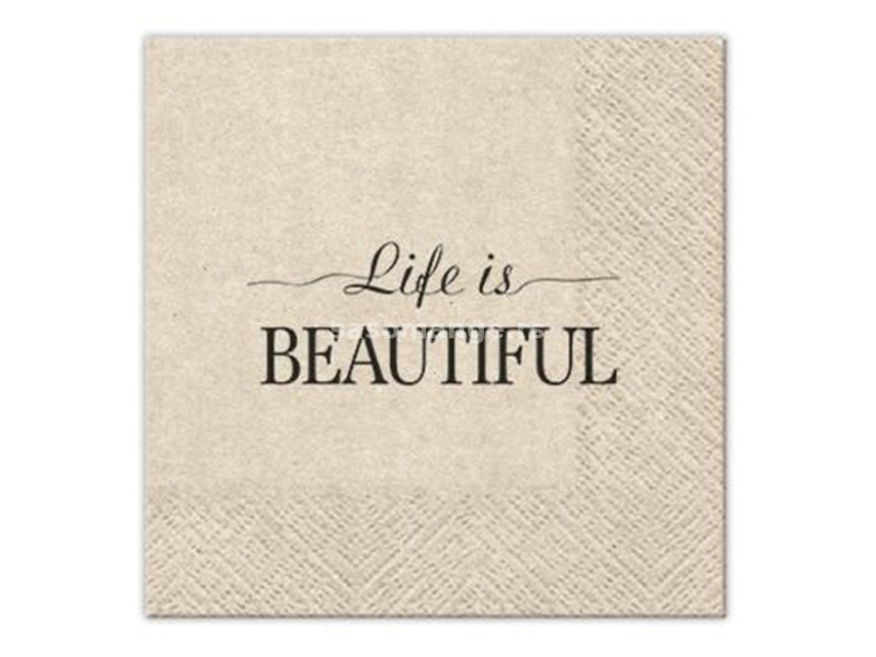 Salvete za dekupaž Beautiful Life - 1 komad (salvete za)