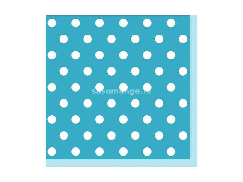 Salvete za dekupaž - Plava sa tačkicama - 1 komad (salvete za)