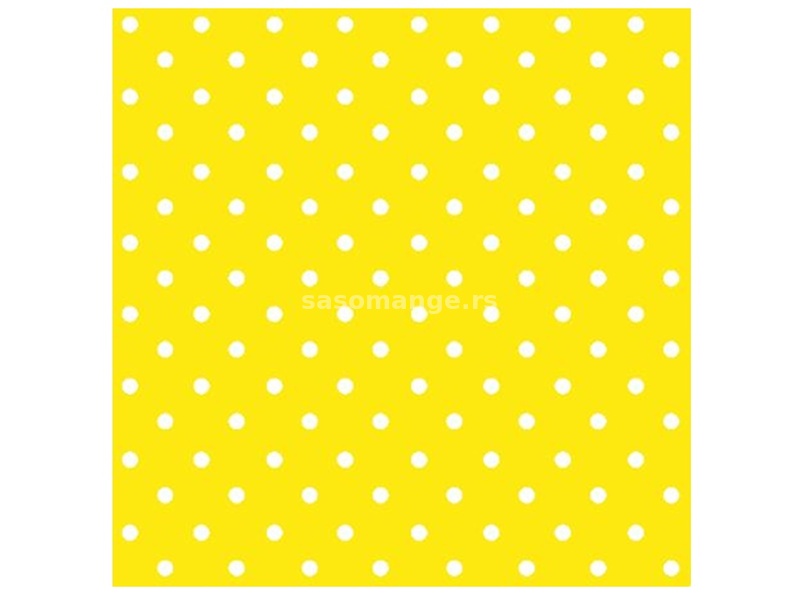Salvete za dekupaž Yellow Dots - 1 komad (Salvete za dekupaž)
