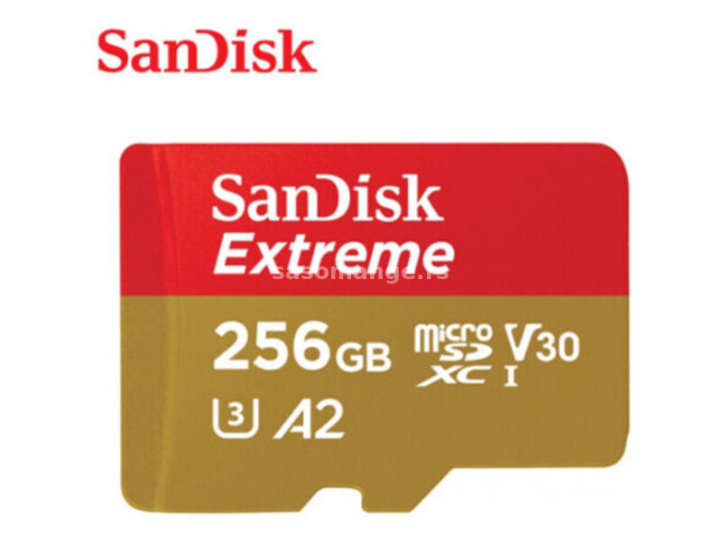 SanDisk SDXC 256GB extreme micro 190MB/s UHS-I class10 U3 V30+adapter