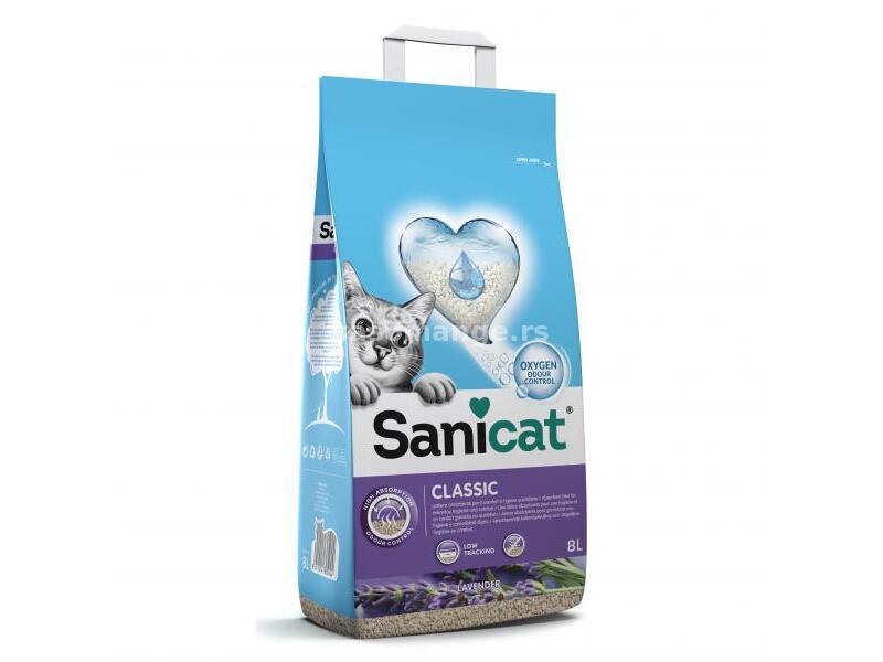 SANICAT posip za mačke Classic Levander - 8L