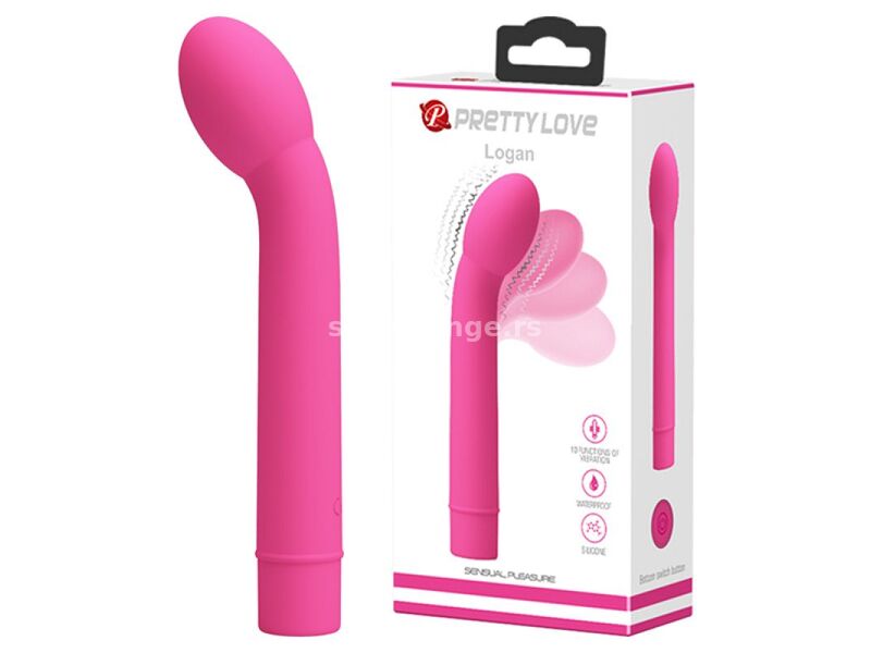 Savitljivi Vibrator za G tačku Logan Pink