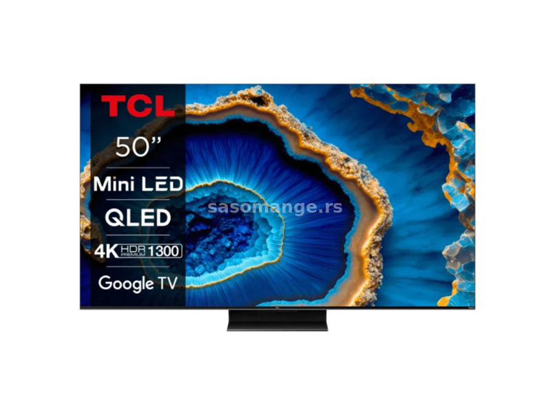 Televizor TCL 50C805/MiniLED-QLED/50"/4K HDR/144Hz/GoogleTV/crna