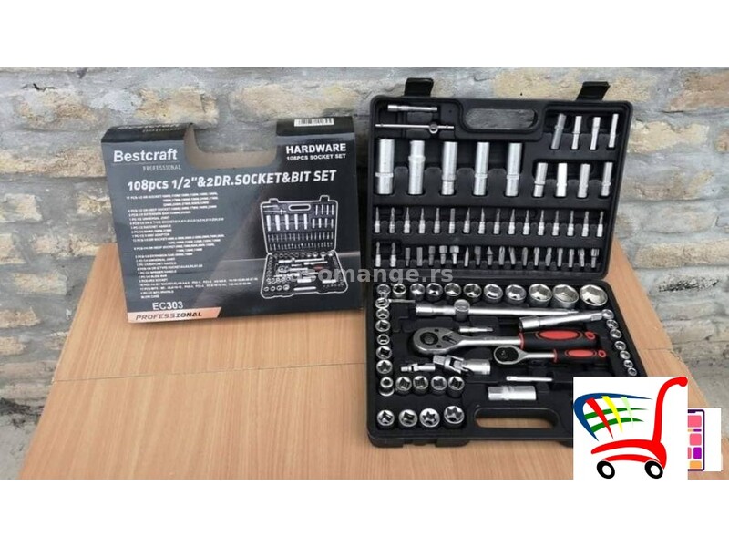 Set Gedora u koferu 108 komada Bestkraft - Set Gedora u koferu 108 komada Bestkraft